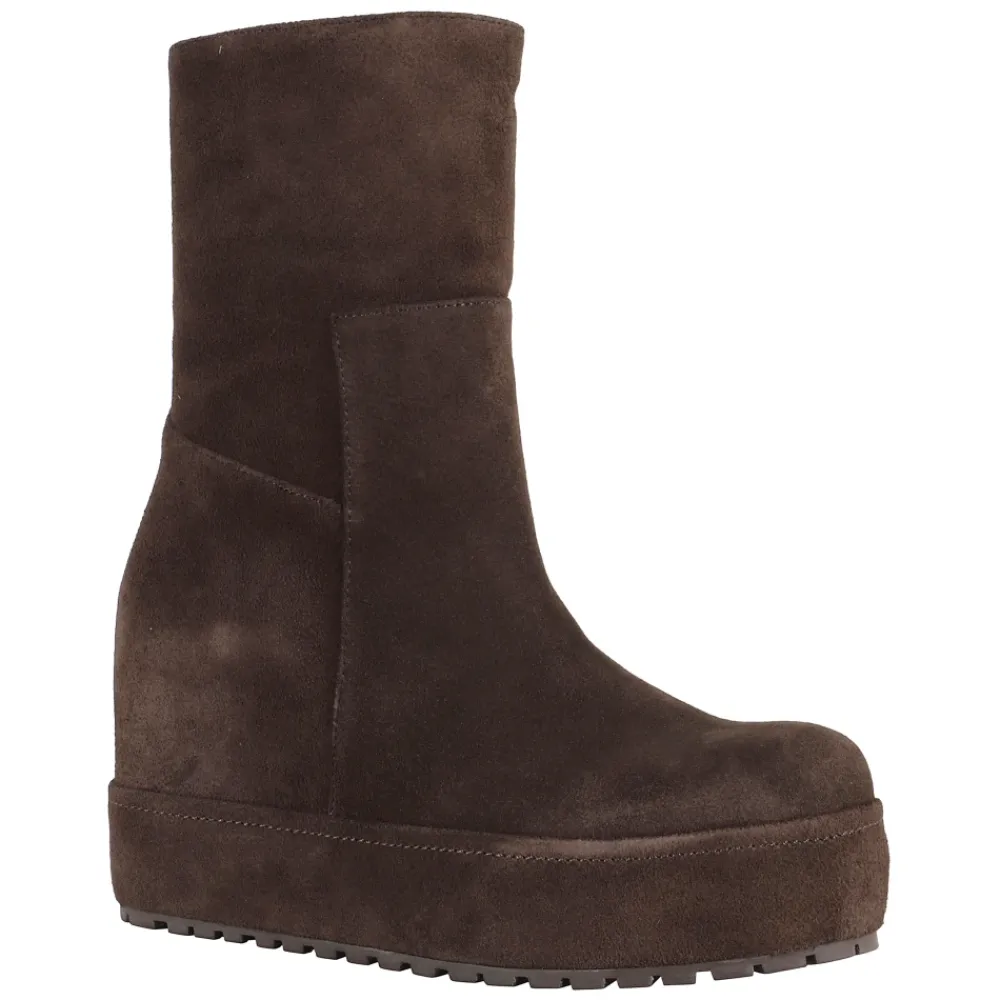 DAMES Paloma Barceló Zwarte Disa Enkellaarzen met Ronde Neus