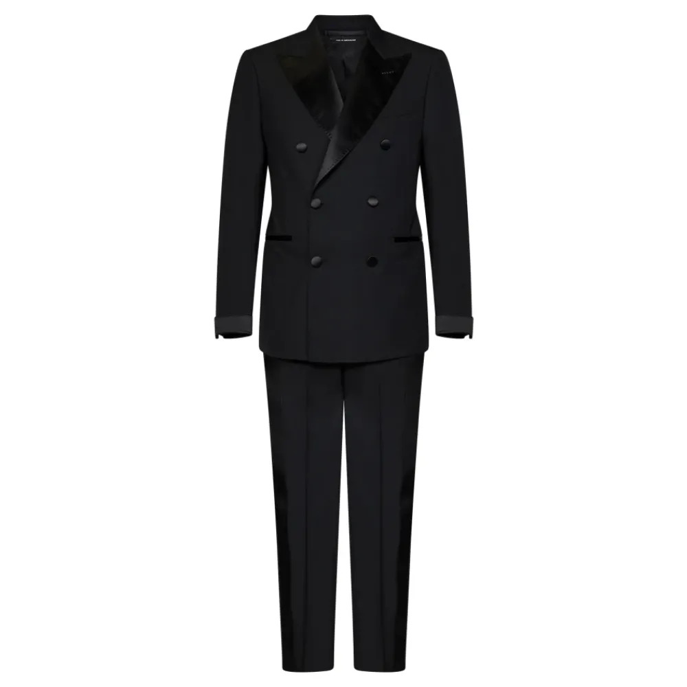 Heren Tom Ford Kostuums^e dubbelrijige blazer en broek