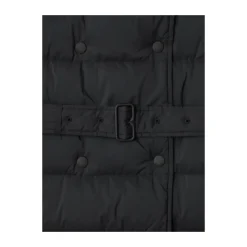 DAMES Burberry e dubbelrijige jas met afneembare capuchon