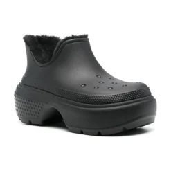 Heren Crocs e enkellaarsjes met faux-fur voering