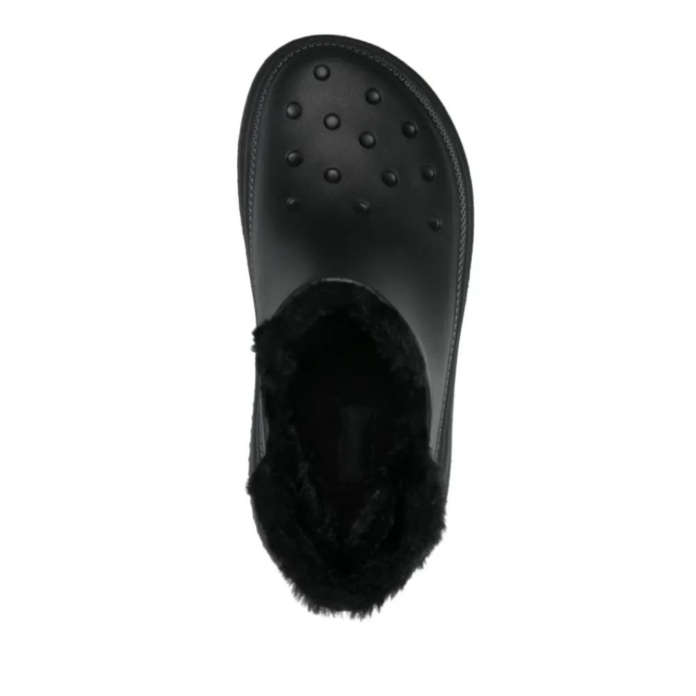Heren Crocs e enkellaarsjes met faux-fur voering