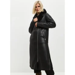 DAMES Cesare Gaspari Trenchcoats & Mantels^e Faux Reversible Shearling Lange Jas