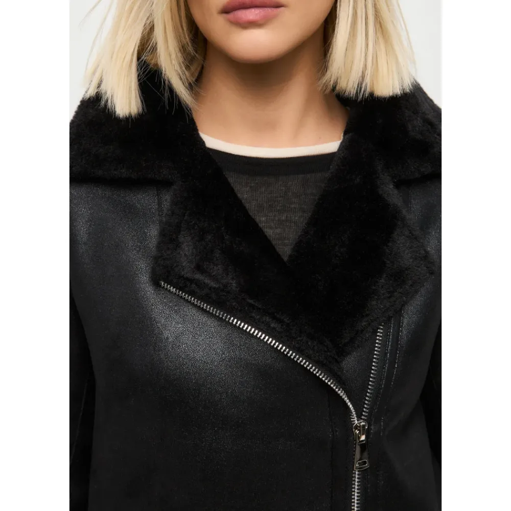 DAMES Cesare Gaspari Trenchcoats & Mantels^e Faux Reversible Shearling Lange Jas