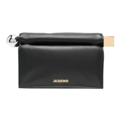 DAMES Jacquemus Clutches^e Foldover Top met Logo Plaque