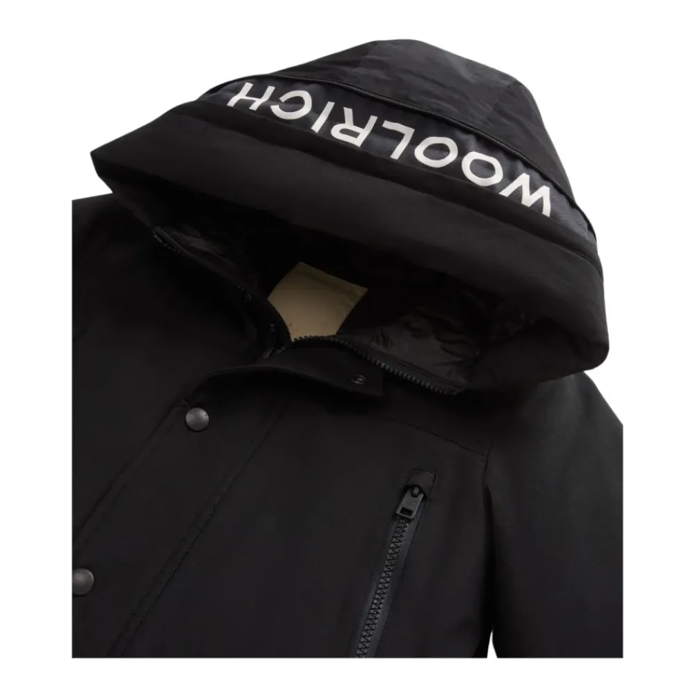 Woolrich e Gewatteerde Geïsoleerde Jas Met Capuchon