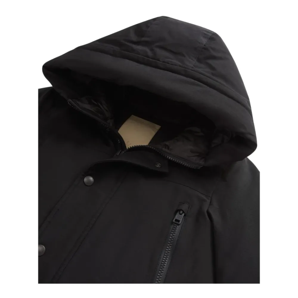 Woolrich e Gewatteerde Geïsoleerde Jas Met Capuchon