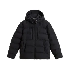 Heren Woolrich Jassen^e gewatteerde jas met capuchon