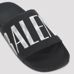 Heren Balenciaga e Harige Katoenen Instap Sandalen