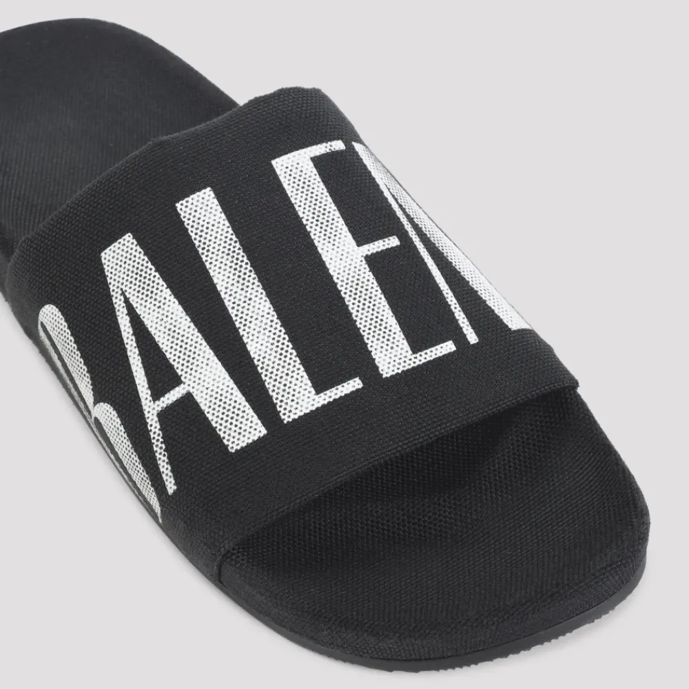 Heren Balenciaga e Harige Katoenen Instap Sandalen