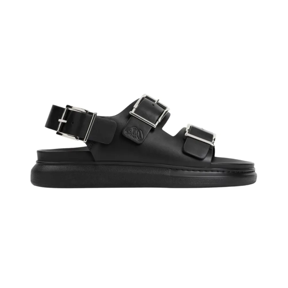 Heren Alexander McQueen Sandalen^e Hybride Dubbele Gesp Sandalen