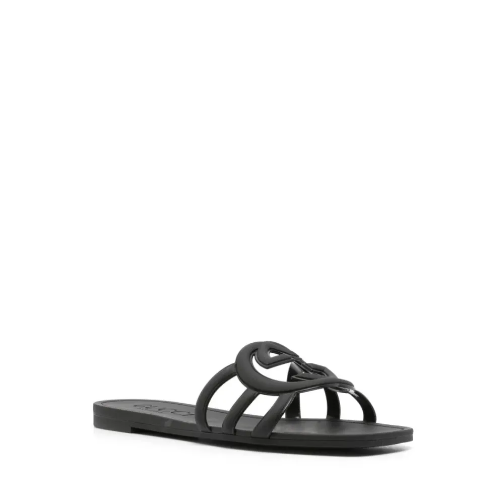 DAMES Gucci Slippers^e Interlocking G Logo Sandalen