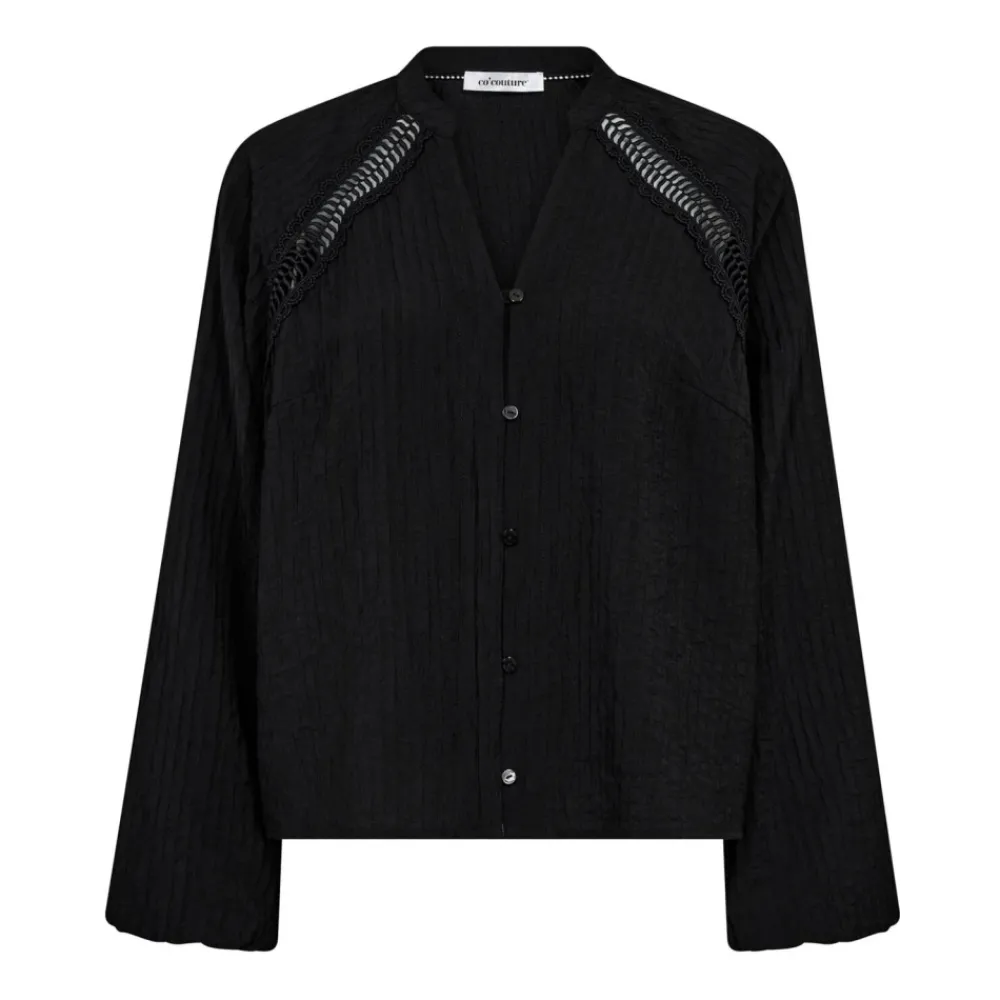 DAMES Co'Couture Blouses^e Kant V-Hals Shirt Blouse
