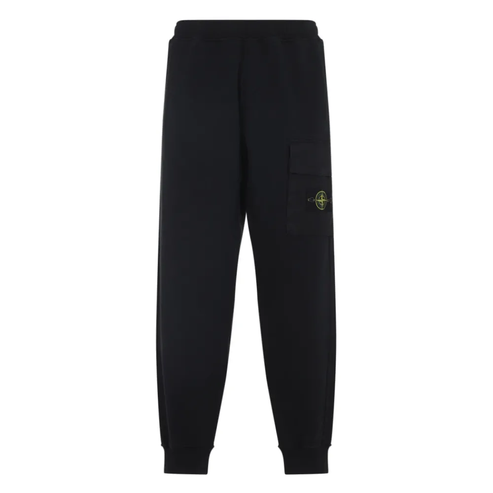 Heren Stone Island e Katoenen Broek Moderne Stijl