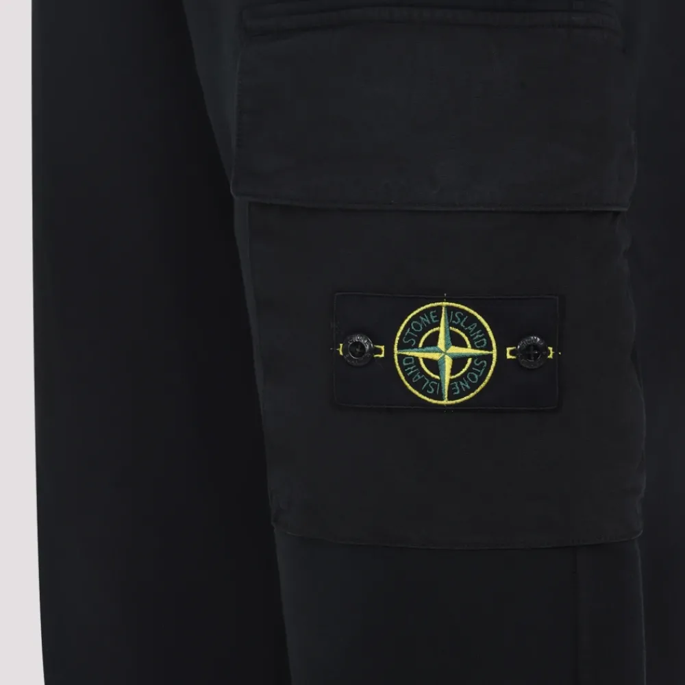 Heren Stone Island e Katoenen Broek Moderne Stijl