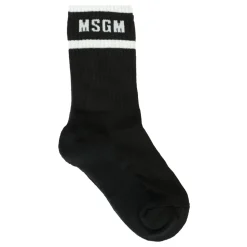 MSGM Ondergoed & Sokken^e Katoenen Geribbelde Sokken