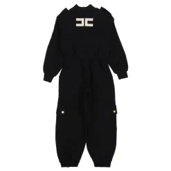 Elisabetta Franchi e katoenen jumpsuit met elastische taille