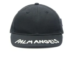 Palm Angels e Katoenen Logo Cap met Platte Klep