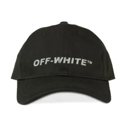 Off White Mutsen En Petten^e Katoenen Logo Geborduurde Pet