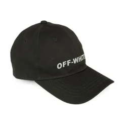 Off White Mutsen En Petten^e Katoenen Logo Geborduurde Pet