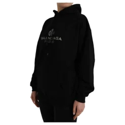 DAMES Balenciaga e Katoenen Logo Hoodie