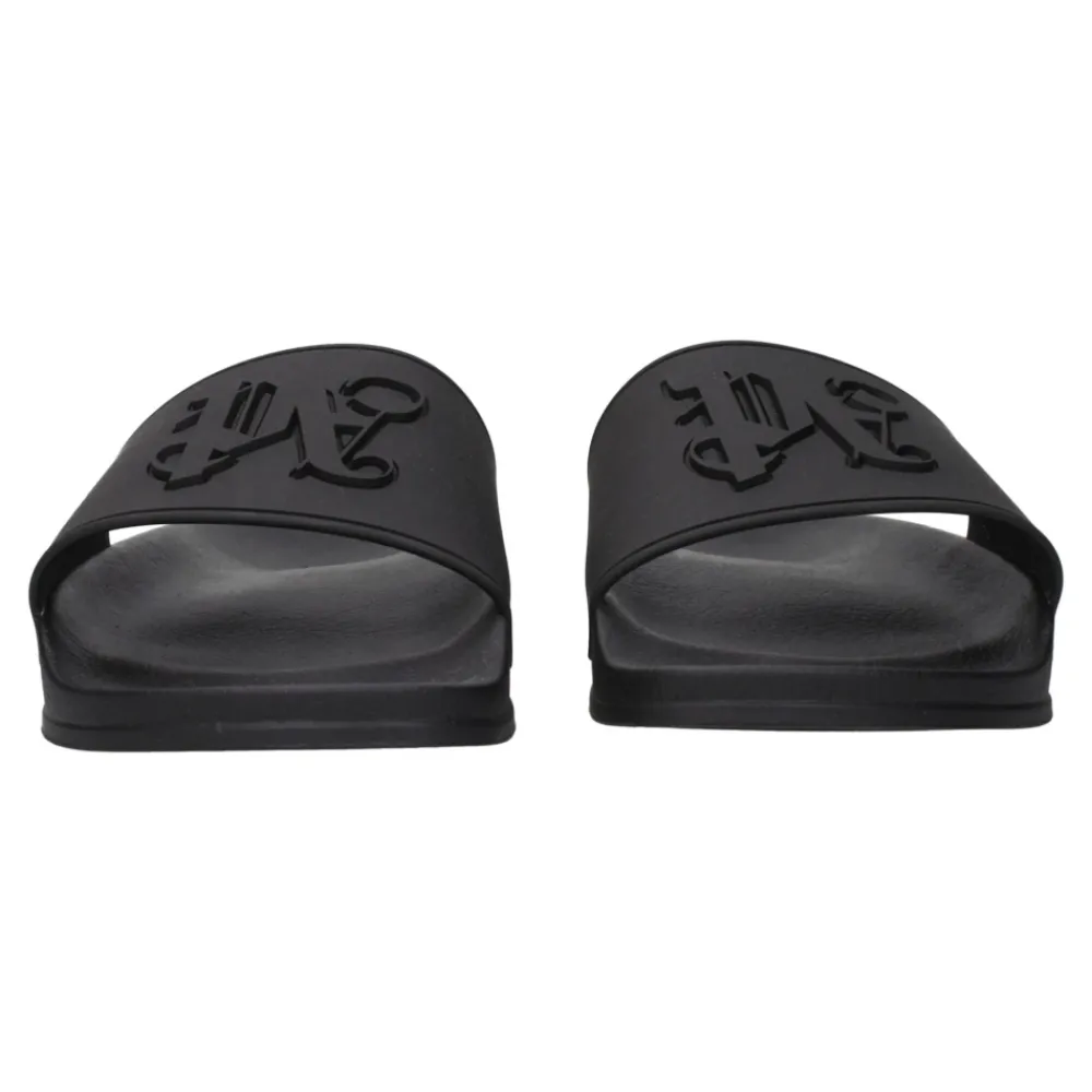 Heren Palm Angels Slippers^e Katoenen Slippers Sandalen met Logo