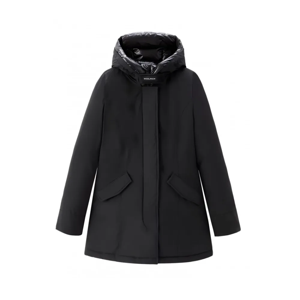 DAMES Woolrich e lange mouw puffer parka jas