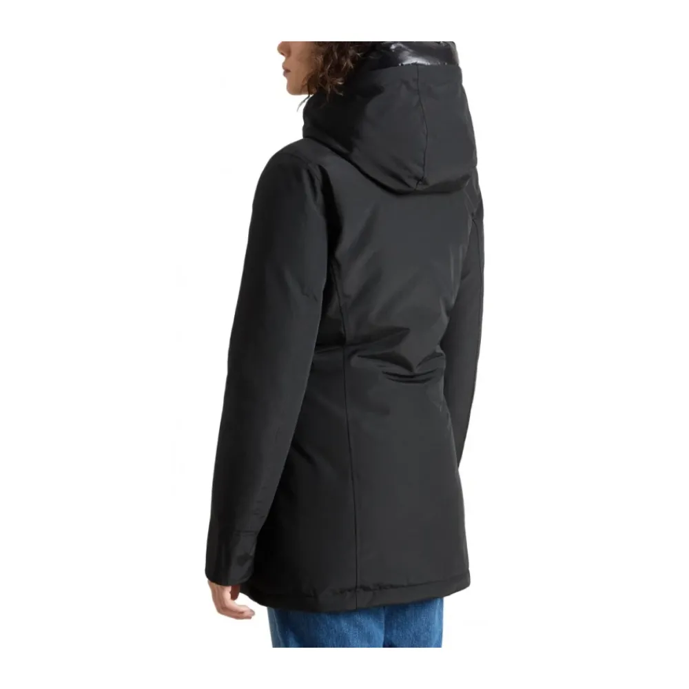 DAMES Woolrich e lange mouw puffer parka jas