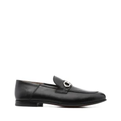 Heren Ferragamo e Leren Almond Toe Loafers