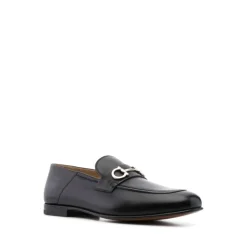 Heren Ferragamo e Leren Almond Toe Loafers