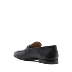 Heren Ferragamo e Leren Almond Toe Loafers