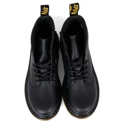 Dr. Martens Laarzen^e Leren Bikerlaarzen met Gele Stiksels