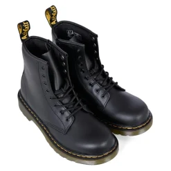 Dr. Martens Laarzen^e Leren Bikerlaarzen met Gele Stiksels