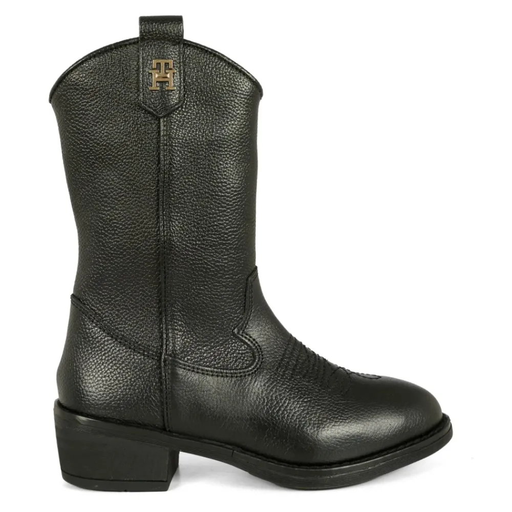 Tommy Hilfiger e Leren Cowboy Laarzen met Hak