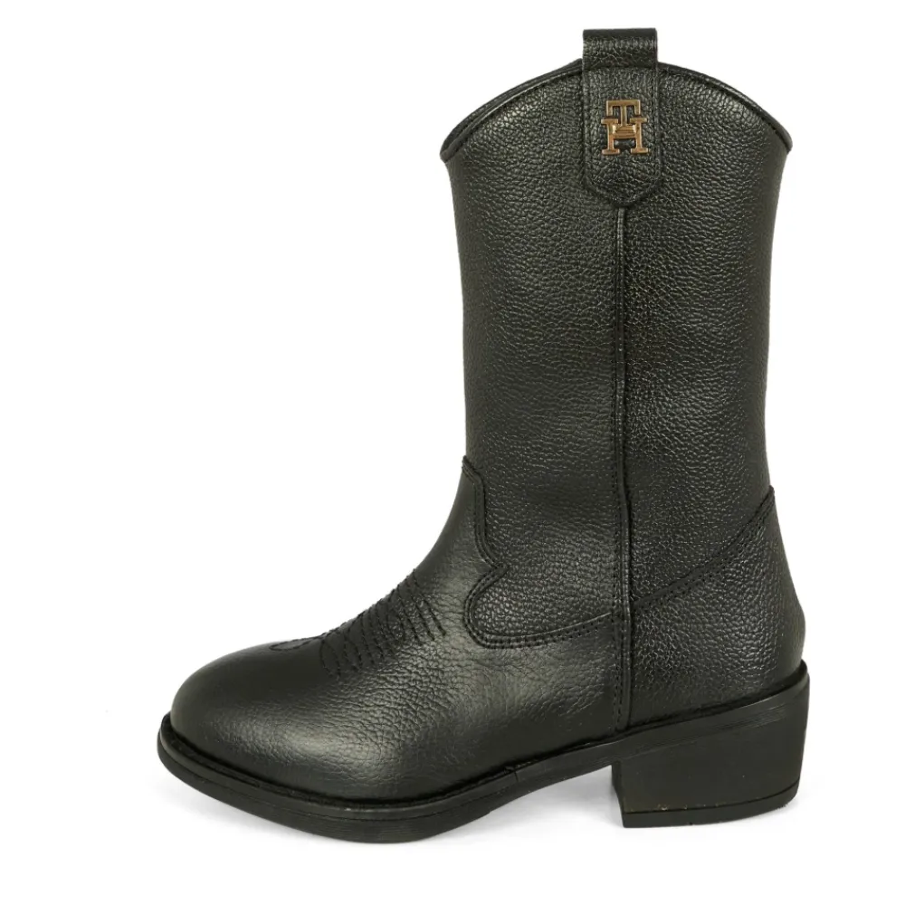Tommy Hilfiger e Leren Cowboy Laarzen met Hak