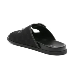 Heren Gucci e Leren Dubbele Gesp Sandalen