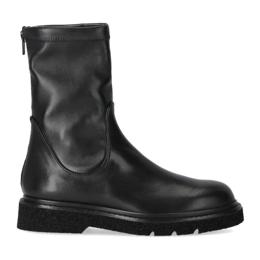 DAMES Guglielmo Rotta e leren enkellaars met sok effect