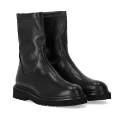 DAMES Guglielmo Rotta e leren enkellaars met sok effect