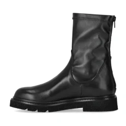 DAMES Guglielmo Rotta e leren enkellaars met sok effect