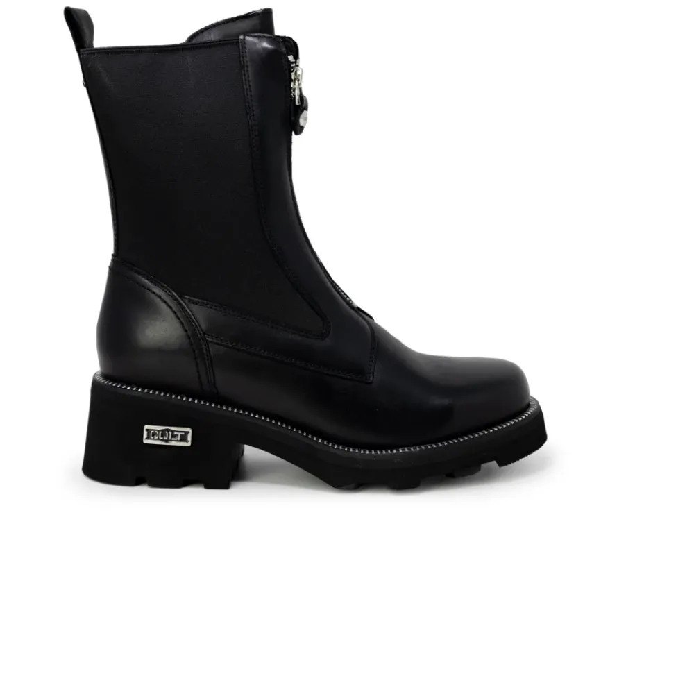 DAMES Cult e leren enkellaarsjes met veters