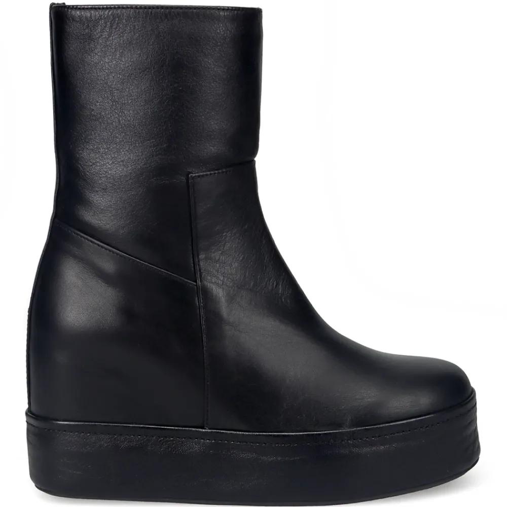 DAMES Paloma Barceló Sleehakken^e Leren Enkellaarzen