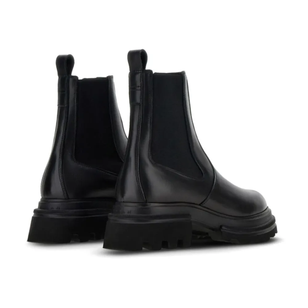 DAMES Hogan Chelseaboots^e Leren Enkellaarzen