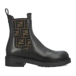 DAMES Fendi e Leren FF Patroon Laarzen