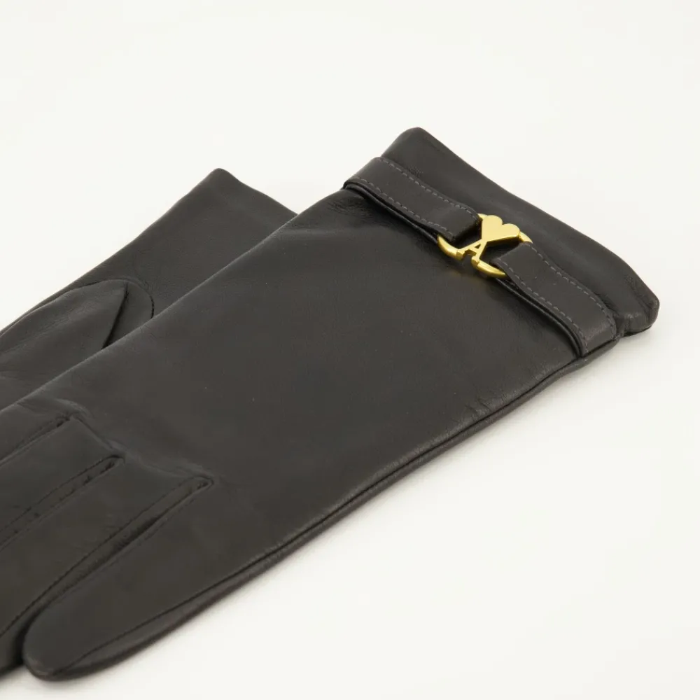 DAMES Ami Paris e leren hart-handschoenen