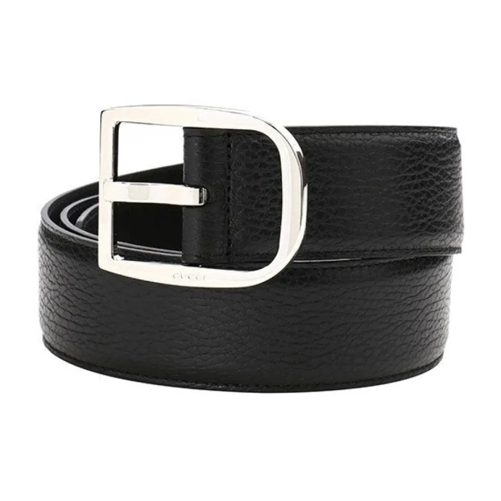 Heren Gucci Riemen^e leren herenriem metalen gesp