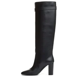 DAMES Via Roma 15 Enkellaarsjes^e leren hoge hak laarzen