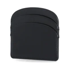 DAMES A.P.C. Portefeuilles^e leren kaarthouder met gouden logo