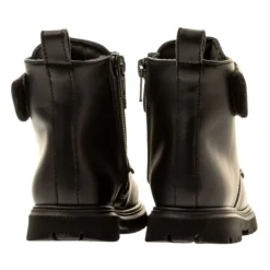 Dsquared2 e Leren Kinderlaarzen met Metalen Logo