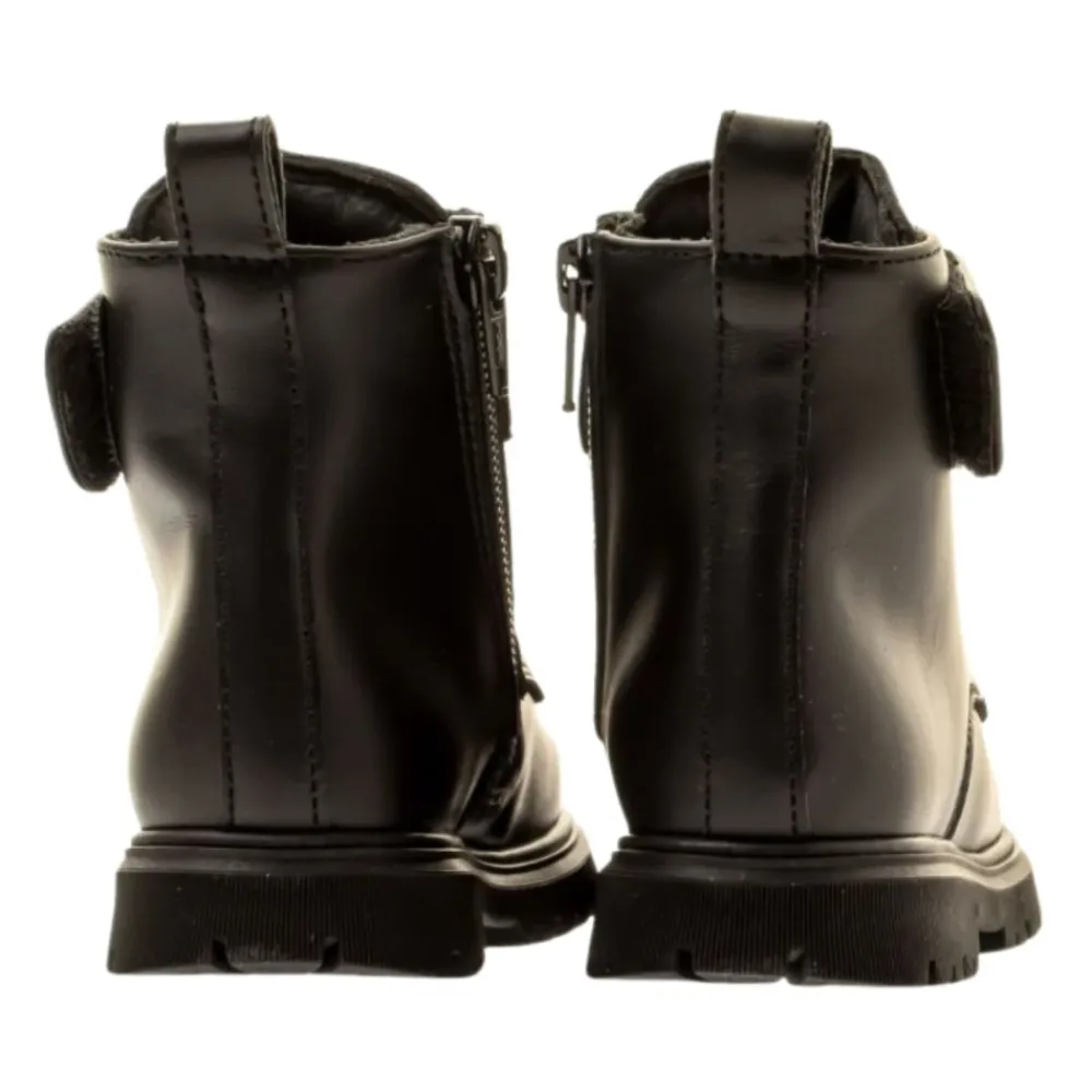 Dsquared2 e Leren Kinderlaarzen met Metalen Logo