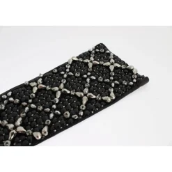 DAMES Dolce & Gabbana Handschoenen^e Leren Kristallen Kralen Vingerloze Handschoenen