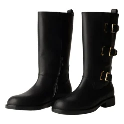 Elisabetta Franchi e leren laarzen met rits